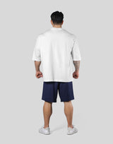 LÝFT Athletic Logo Extra Big T-Shirt - White
