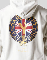 Back Emblem Oversize Sweat Hoodie - Ivory