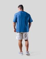 Wing L Logo Big T-Shirt - Blue