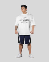 LÝFT Athletic Logo Extra Big T-Shirt - White