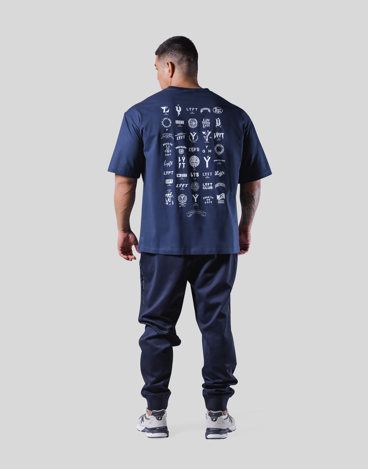 Heritage Logo Big T-Shirt - Navy