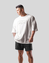 Metal logo Extra Big T-Shirt - Ivory