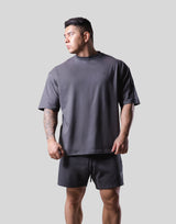 Back Y Plate Logo Big T-Shirt - D.Grey