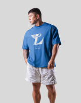 Wing L Logo Big T-Shirt - Blue
