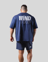LÝFT × WIND AND SEA Big T-Shirt - Navy