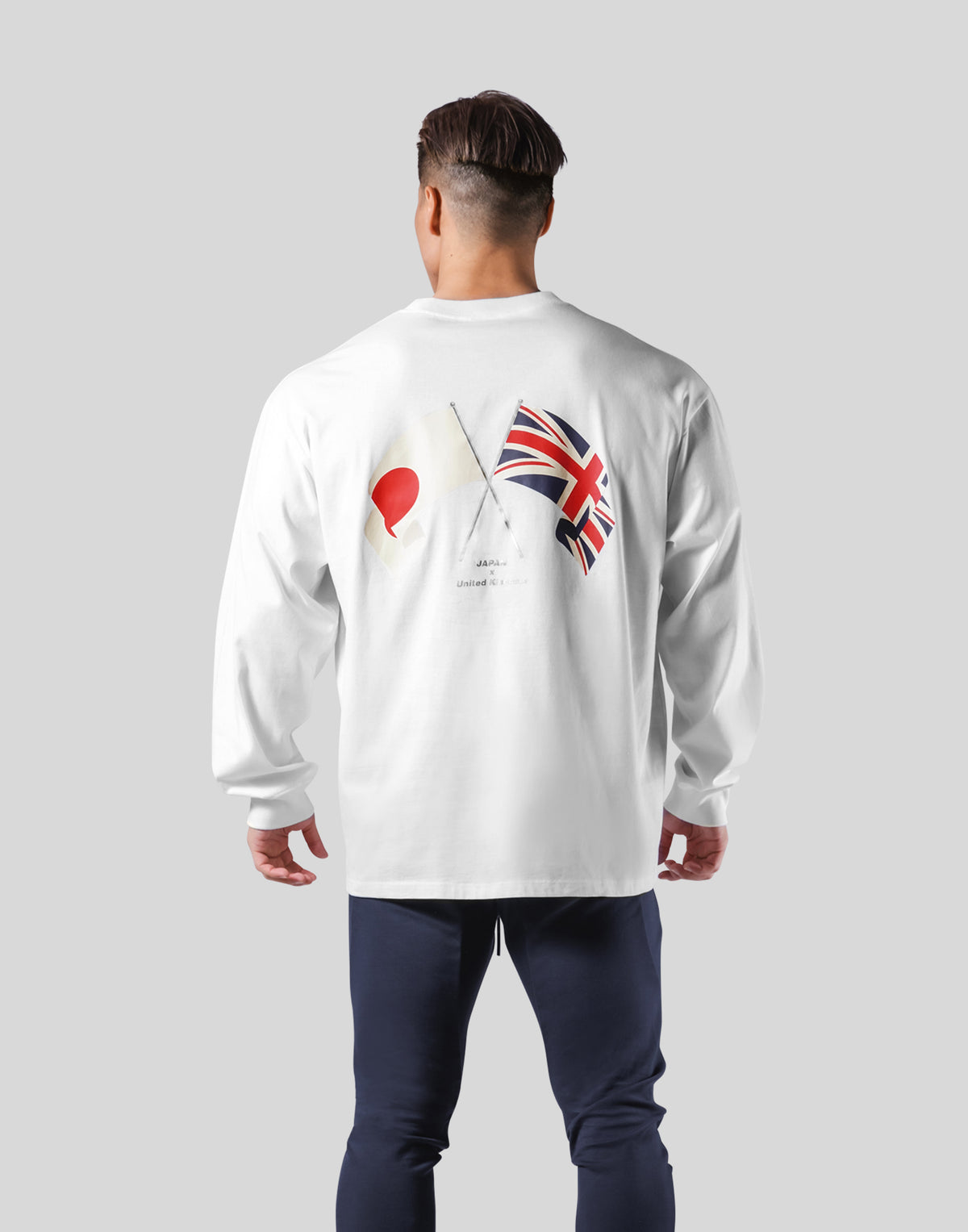 New Flag Oversize Long T-Shirt - White