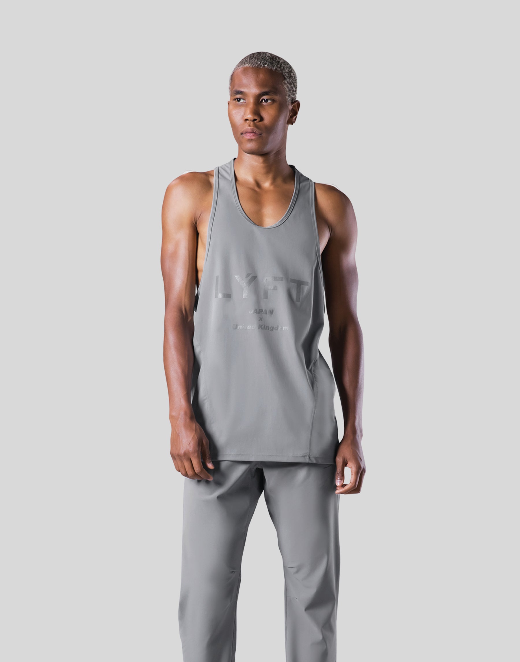 Mesh Pattern Training Tanktop - Grey – LÝFT