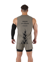 Fire Design Stretch Tanktop - Beige