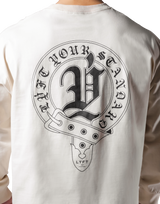 Old English Long T-Shirt - Ivory
