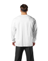 Metal Logo Big Long T-Shirt - White