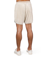 LÝS Logo Pile Shorts - Ivory