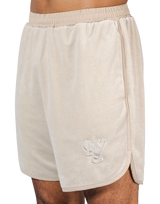 LÝS Logo Pile Shorts - Ivory