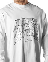 Metal Logo Big Long T-Shirt - White