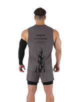 Fire Design Stretch Tanktop - D.Grey