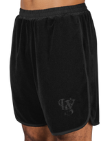 LÝS Logo Pile Shorts - Black