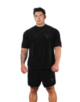 LÝS Logo Pile Big T-Shirt - Black