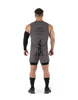 Fire Design Stretch Tanktop - D.Grey