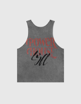 LÝFT × Power House Gym Vintage Relax Tanktop - D.Grey