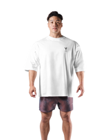 Bird Graphic Extra Big T-Shirt - White