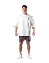 Bird Graphic Extra Big T-Shirt - White