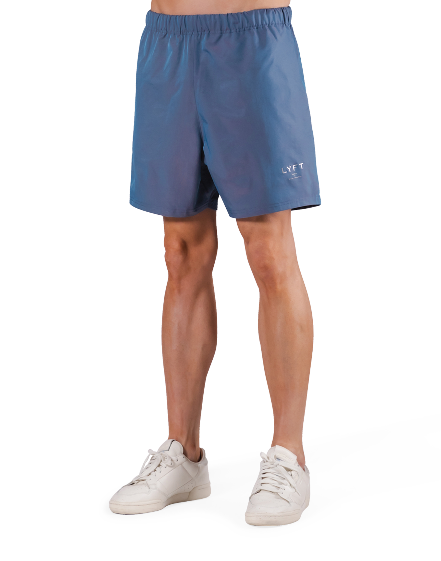 Glossy Nylon Shorts - Blue – LÝFT