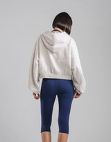 Sorona® Dolman Cropped Sweat Hoodie - Grey