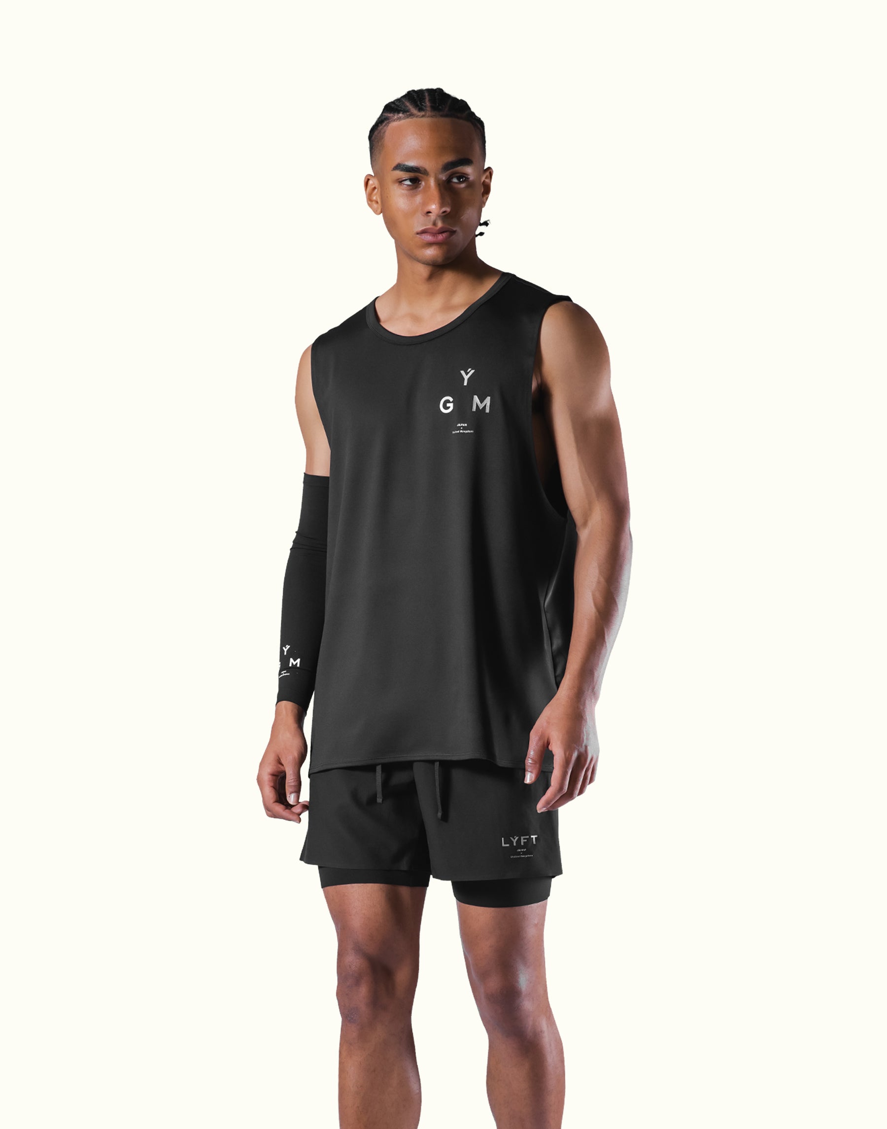 2Way Stretch Loose Fit Tanktop Ver.2 - Black – LÝFT