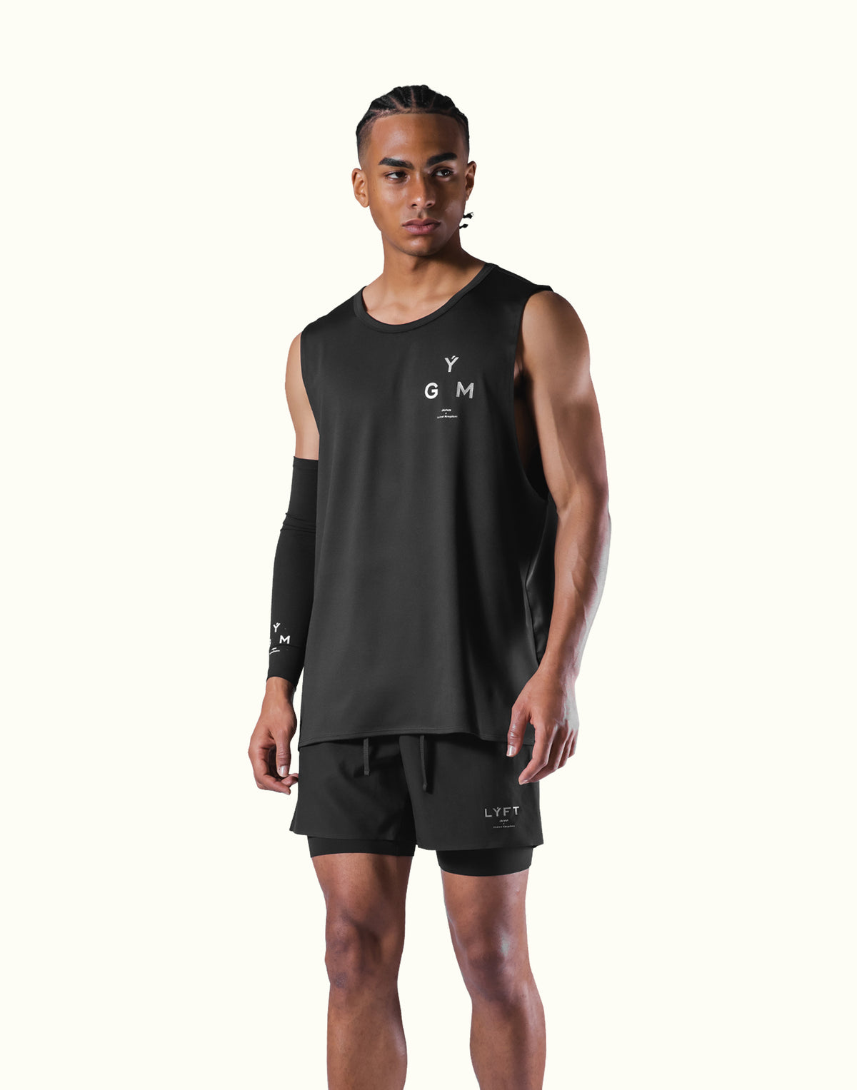 2Way Stretch Loose Fit Tanktop Ver.2 - Black