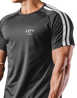 Slim Fit 2 Line T-Shirt 2 - Black