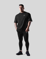 Back Y Plate Logo Big T-Shirt - Black