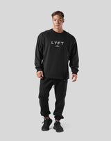 New Flag Oversize Long T-Shirt - Black