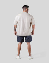 Wing L Logo Big T-Shirt - Beige