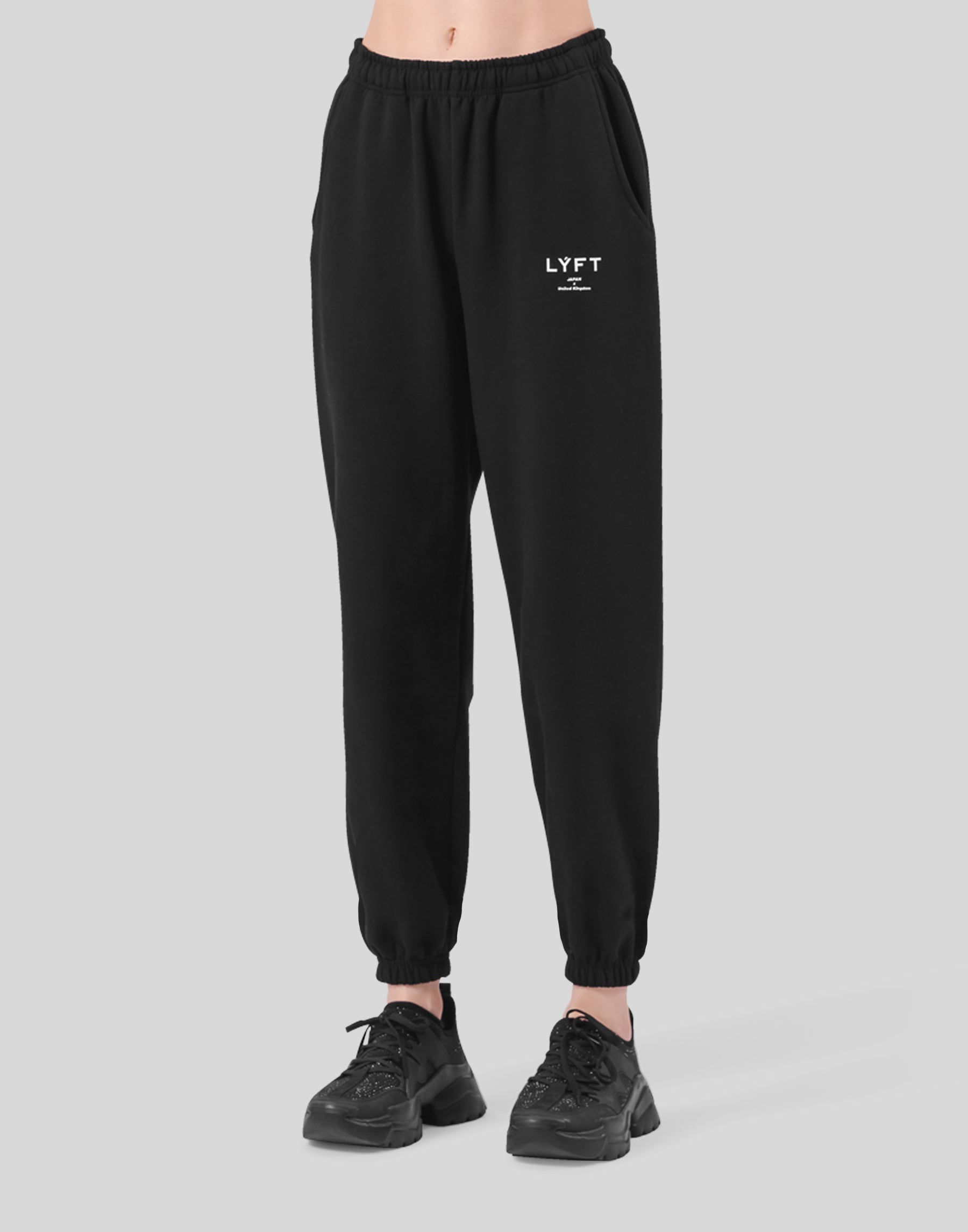 LYFT✨BIG Y STRETCH SWEAT PANTS - BLACK L - www.depuk.co.uk