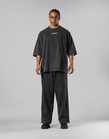 Vintage Original Pattern Extra Big T-Shirt - Black