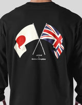New Flag Oversize Long T-Shirt - Black