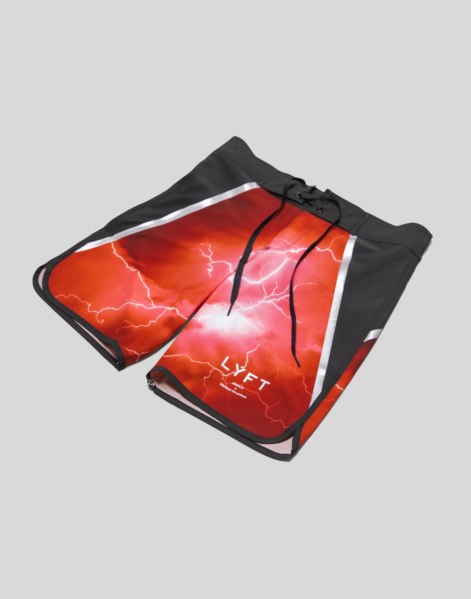 Thunder Graphic Stage Shorts - Red – LÝFT
