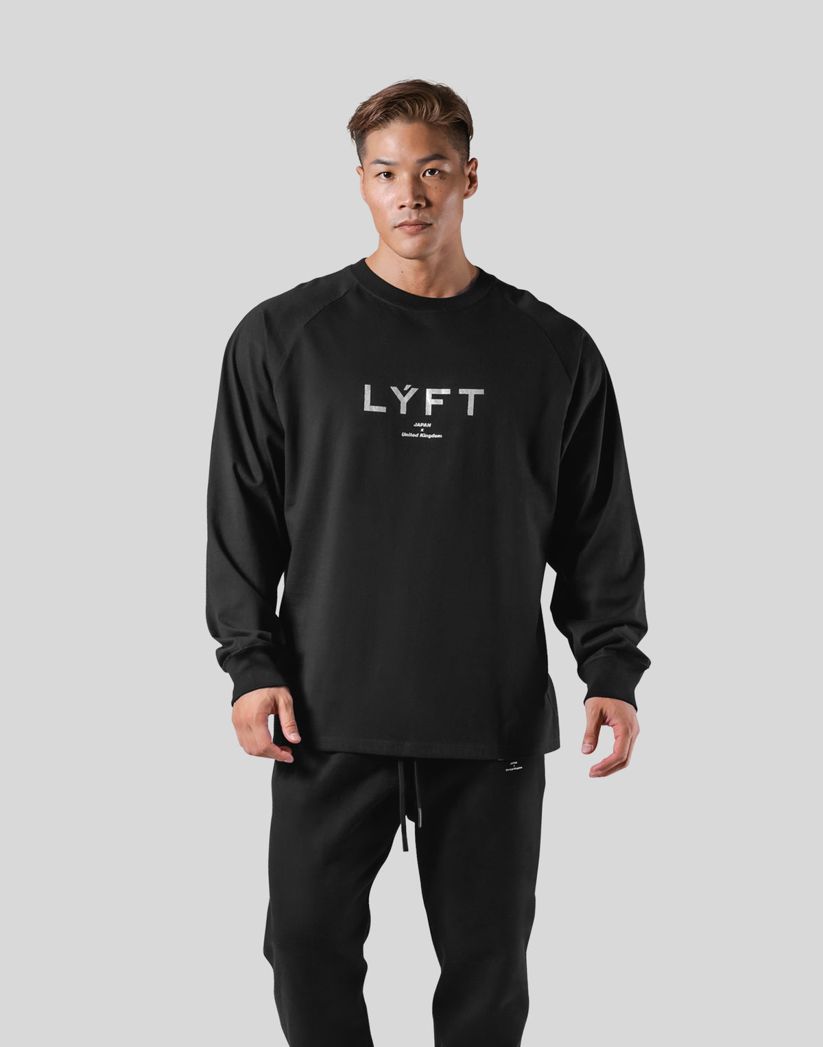 New Flag Oversize Long T-Shirt - Black