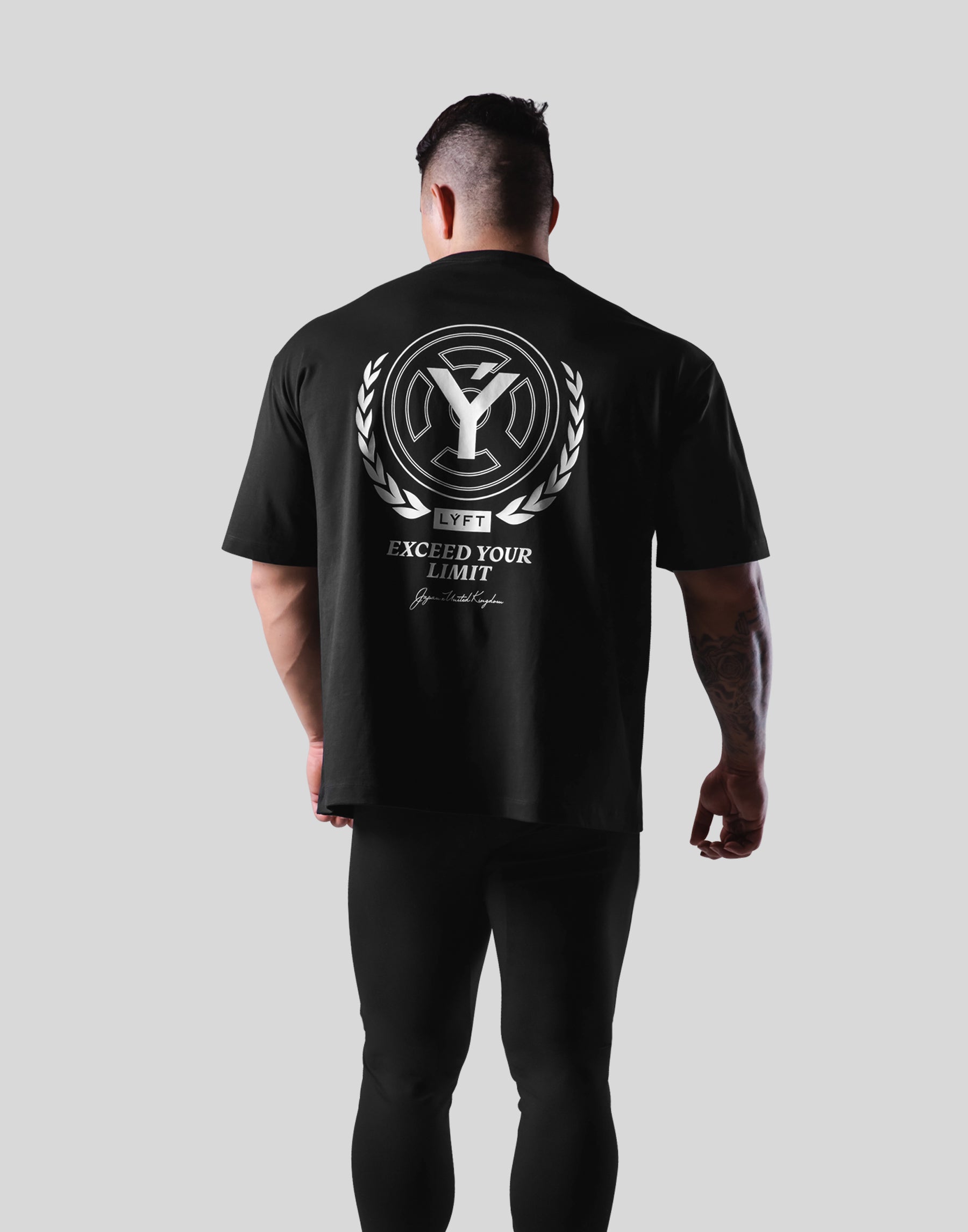 Back Y Plate Logo Big T-Shirt - Black – LÝFT