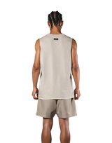 Lion Graphic Vintage Loose Fit Tanktop - Ivory