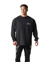 Old English Long T-Shirt - Black