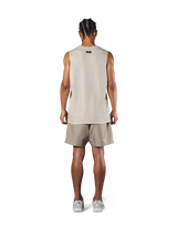 Lion Graphic Vintage Loose Fit Tanktop - Ivory