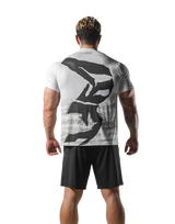 Faded Graphic Slim Fit T-Shirt - White