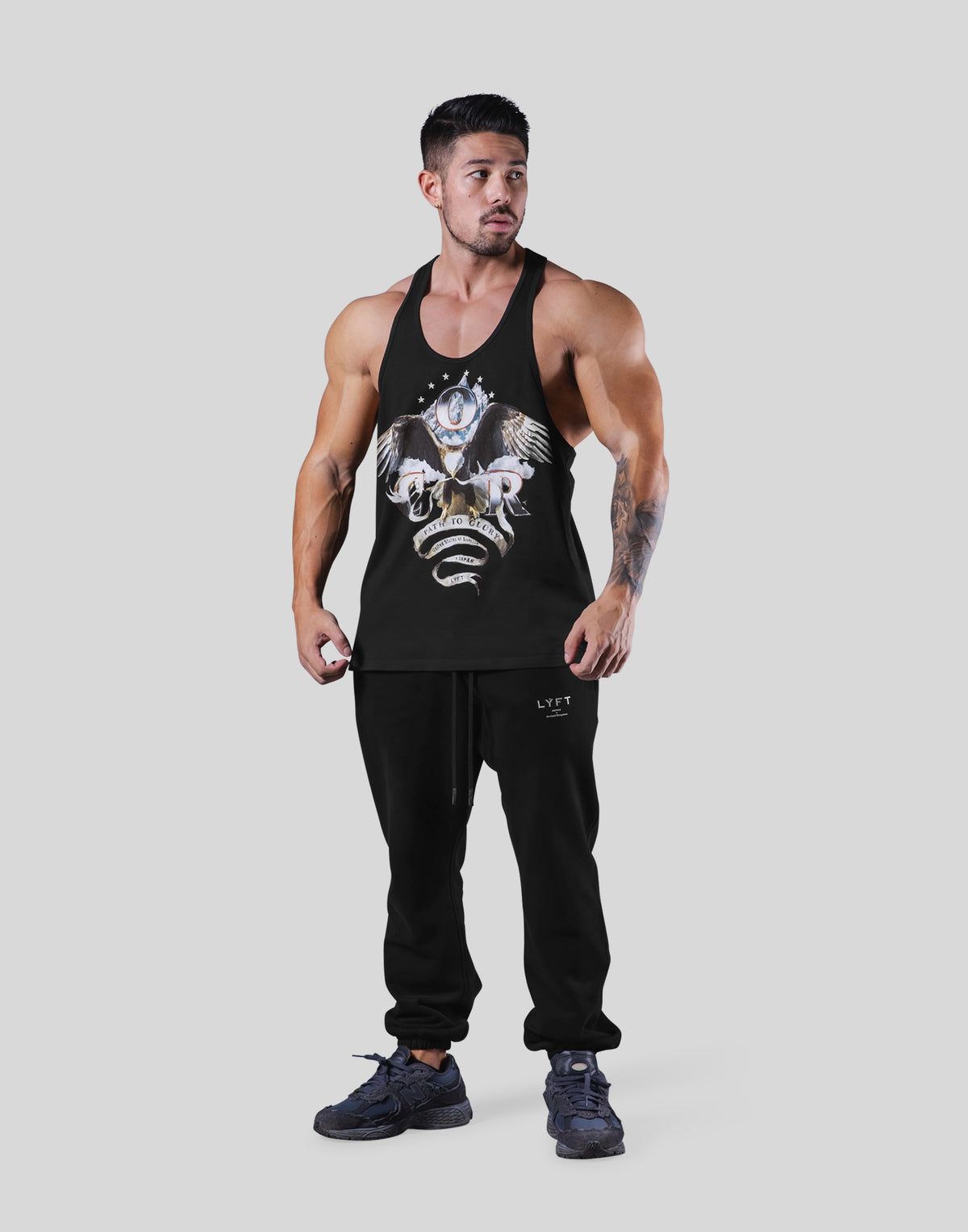 LÝFT × COR Limited Graphic Tanktop - Black