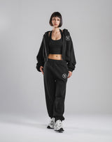 Sorona® Dolman Cropped Sweat Hoodie - Black