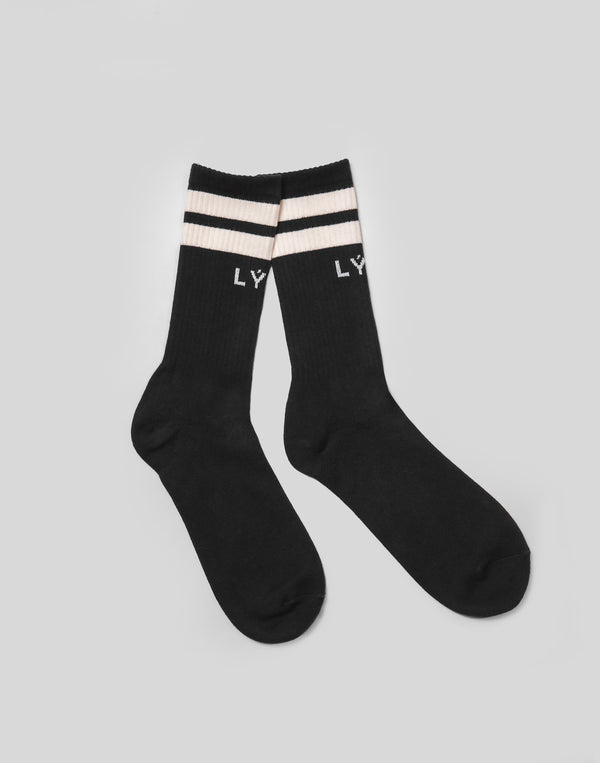 LÝFT 2Line Socks - Black