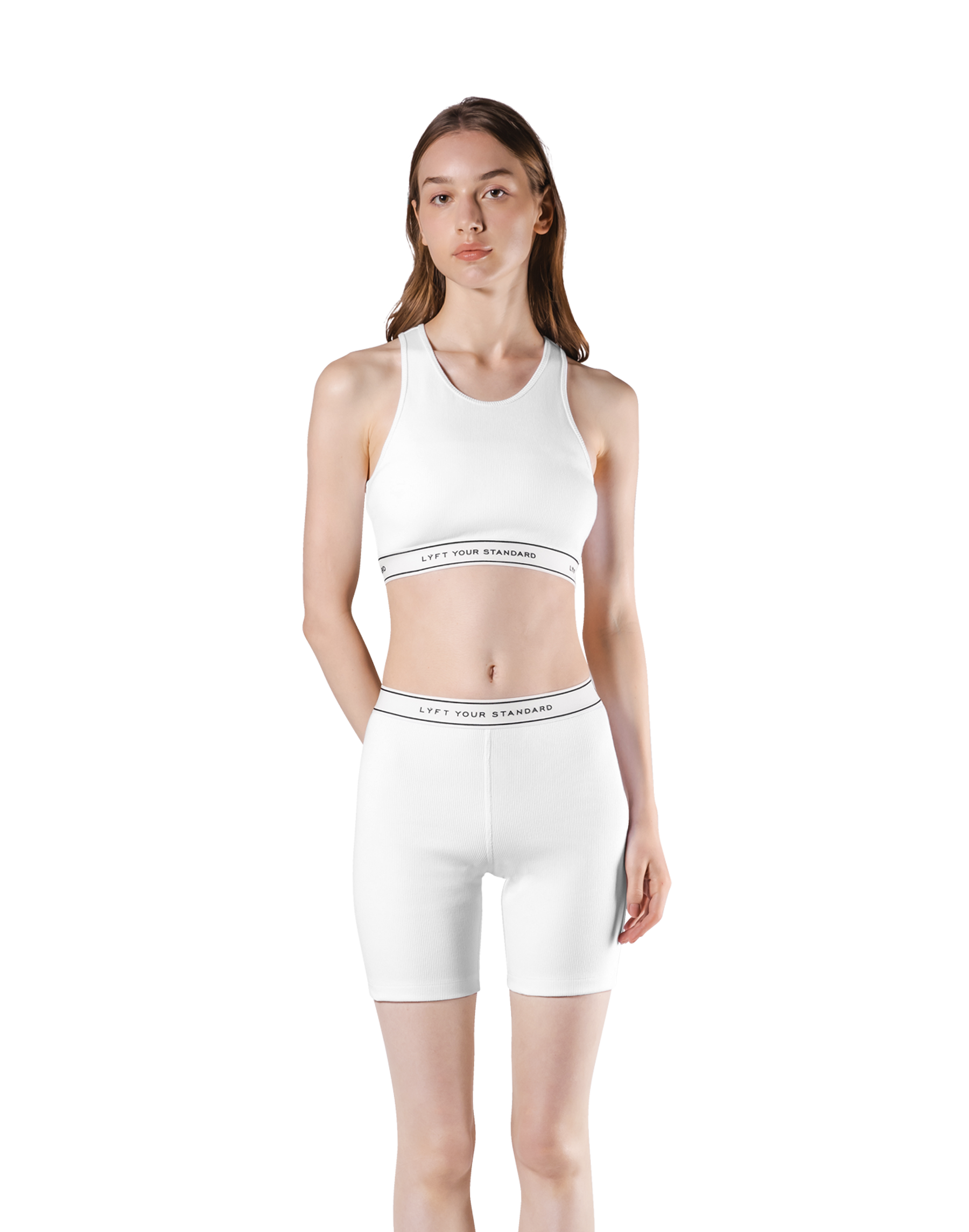LÝS Rib Woven Tanktop - White – LÝFT