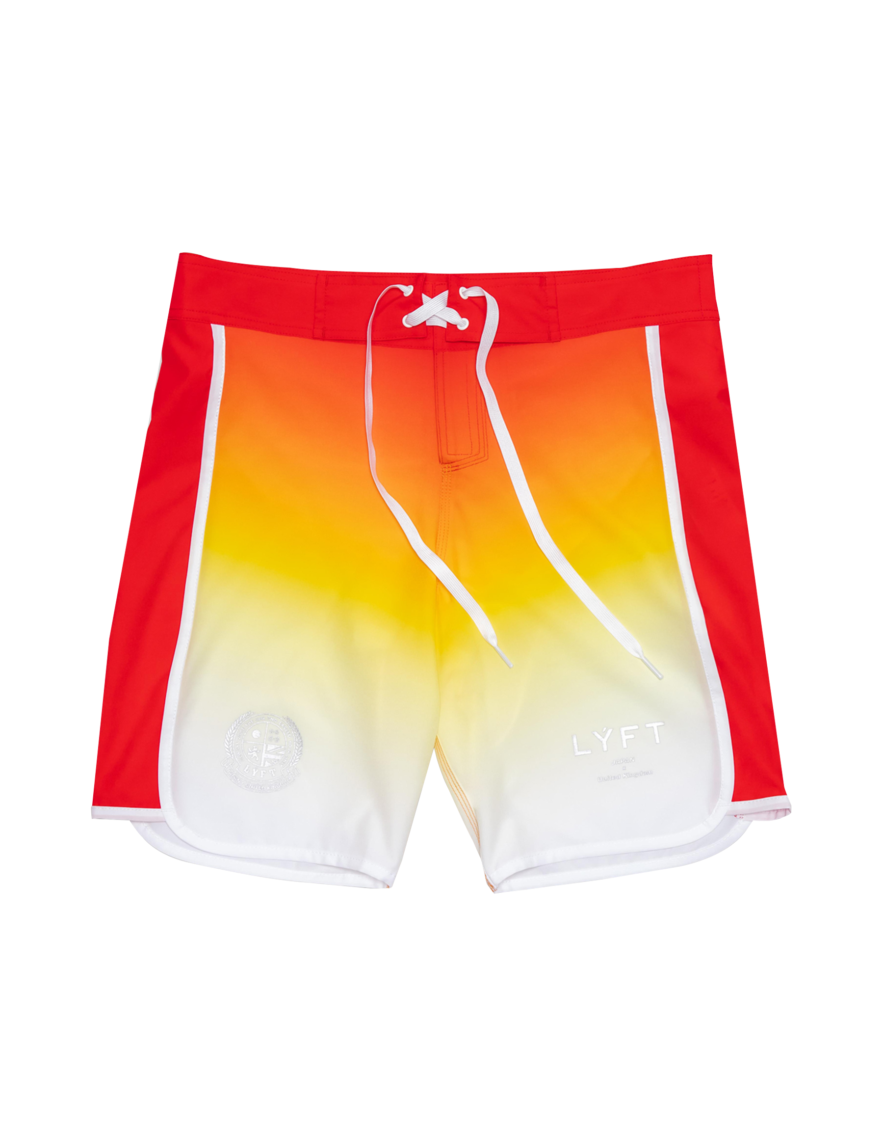 Side Separate Gradation Stage Shorts - Red