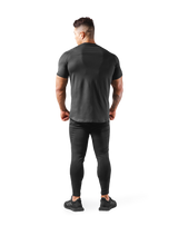 Slim Fit 2 Line T-Shirt 2 - Black