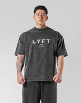 LÝFT Vintage Logo Big T-Shirt - Black