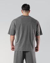 LÝFT Vintage Logo Big T-Shirt - D.Grey